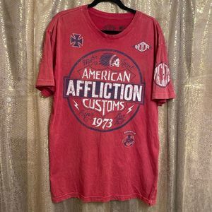Affliction Brand T-shirt Red Archaic Affliction Men's T-Shirt - Foto 3
